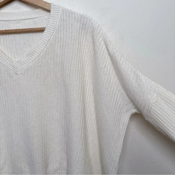Emma Knudsen Womens XS Ribbed Kate Sweater In White - Picture 7 of 16